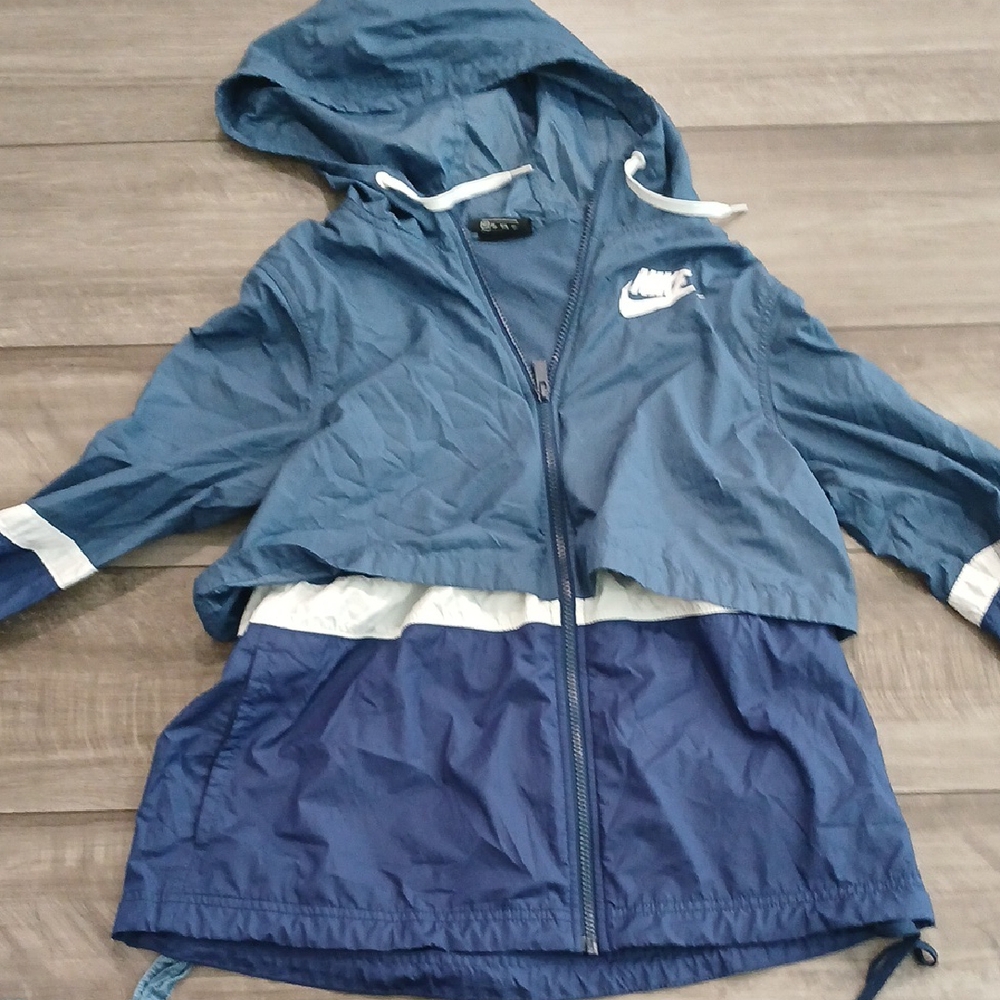 Nike Kids Two-Tone Blue Raincoat